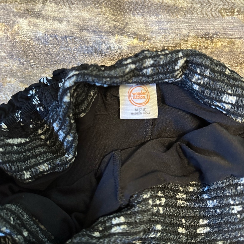 Wonder Nation Black Floral Mini Skirt - Picture 3 of 3